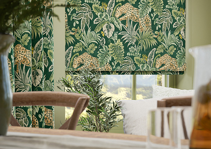 Leopard, Malachite - Twist&Fit Roman Blind - Image 5